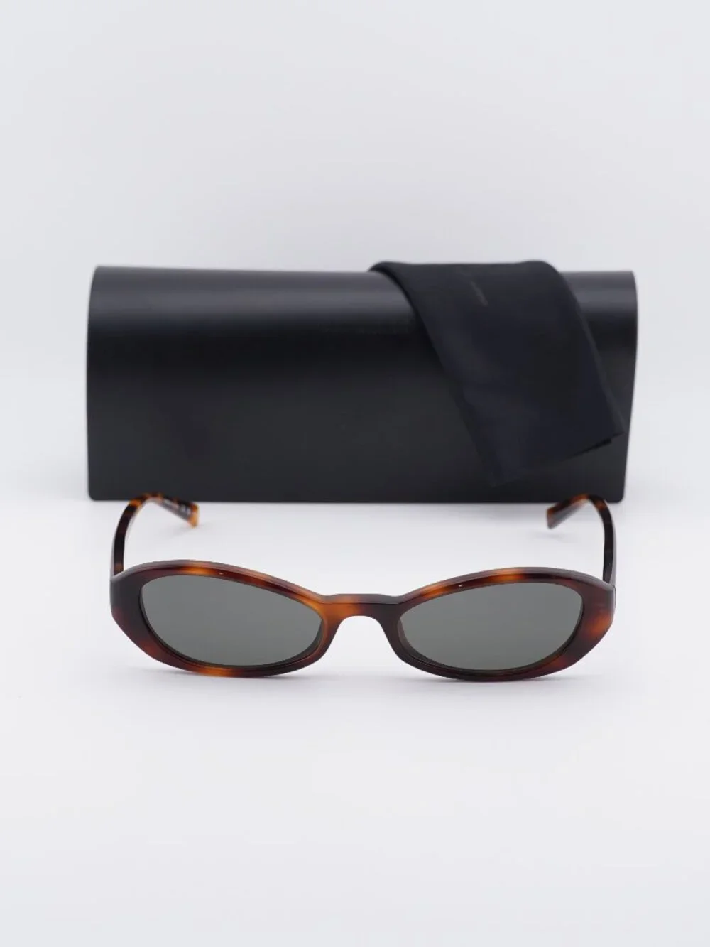 Saint Laurent SL871 SUE 004 Women Rectangle Sunglasses - Havana\Grey